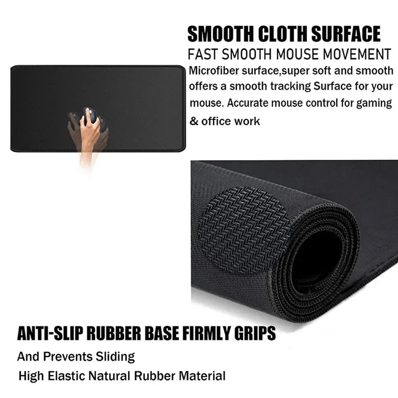 White Mouse Pad Anime Large Mousepad Bleach Manga Panel Laptop Office Shounen Rubber Soft Table Mat Pc Gaming Non-Slip Carpet