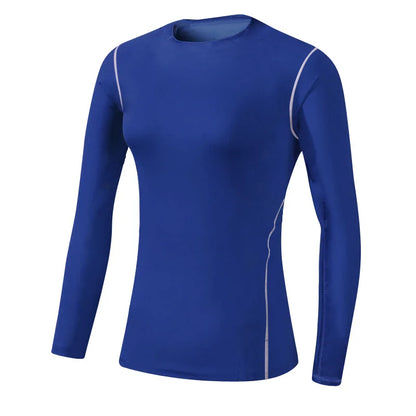 Women's tight-fitting T-shirt for sports fitness yoga training sweat-wicking breathable quick-drying compressed long-sleeved top