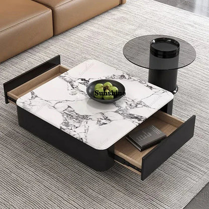 Standing Aesthetic Coffee Table Decoration Luxury Bedroom Living Room Designer Side Table Writing Mesa Auxiliar Salon Furniture