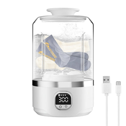 ONEKA 4000mAh Portable Automatic mini Washing Machine For Business Travel Home Outdoor Camping Laundry of Underwear Socks