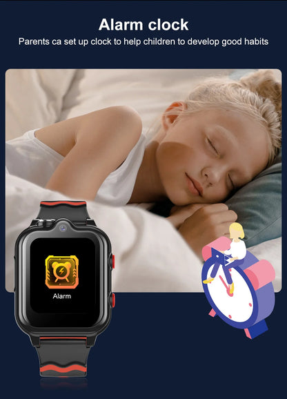2025 New Smart Watches 4G Kids GPS AGPS LBS SOS Music Playback Dual Camera Smartwatch Waterproof 900mAh Boy Girl Children Gift