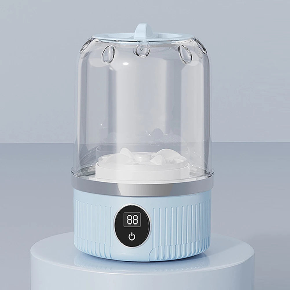 Cordless Small Washing Machine with Laundry Cup Portable Washing Machine Mini Special Washer for Travel Home and Dormitory