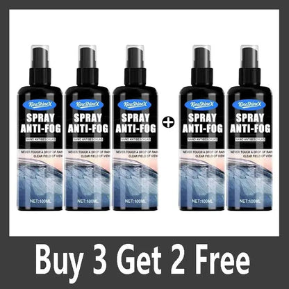 Nano Anti-Fog Glass Spray, Used for Clear Vision Anti-Fogging on Car Windows, Helmets, Windshields, and Interior Windows