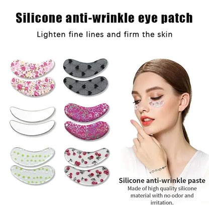 1 Pairs Of Silicone Eye Patches Are Suitable For Dark Circles And Puffy, Reusable Female Cooling Gel Eye Mask.