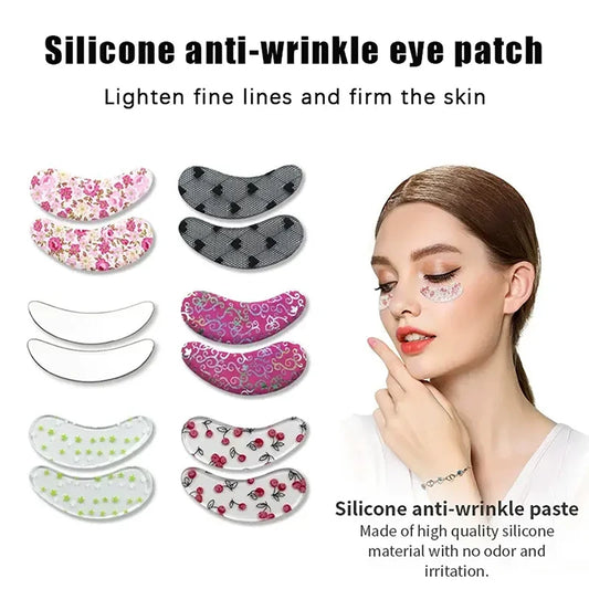 1 Pairs Of Silicone Eye Patches Are Suitable For Dark Circles And Puffy, Reusable Female Cooling Gel Eye Mask.