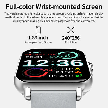 New Smartwatch 1.83'' HD Screen BT Call Health&Sleep Monitoring Kids Smart Watch Waterproof Fashoin Sport Bracelet For Women Men