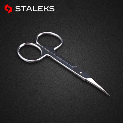 STALEKS Russian Nail Scissors High Quality Stainless Steel Eyebrow Scissors Profession Trim Nose Hair Makeup Tool SC-11-1