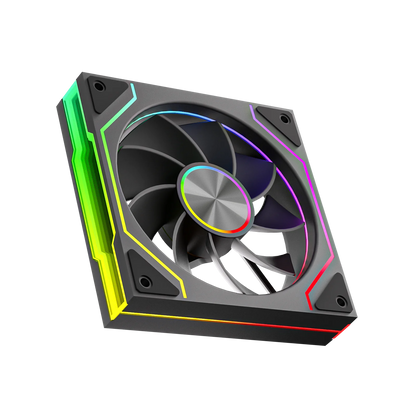 Power Trian PRISM 9 Pro 120mm ARGB PC Fan Quiet Cooling 12V Large Air Volume Computer Chassis Fans 4PIN 61.5CFM/800-1800RPM