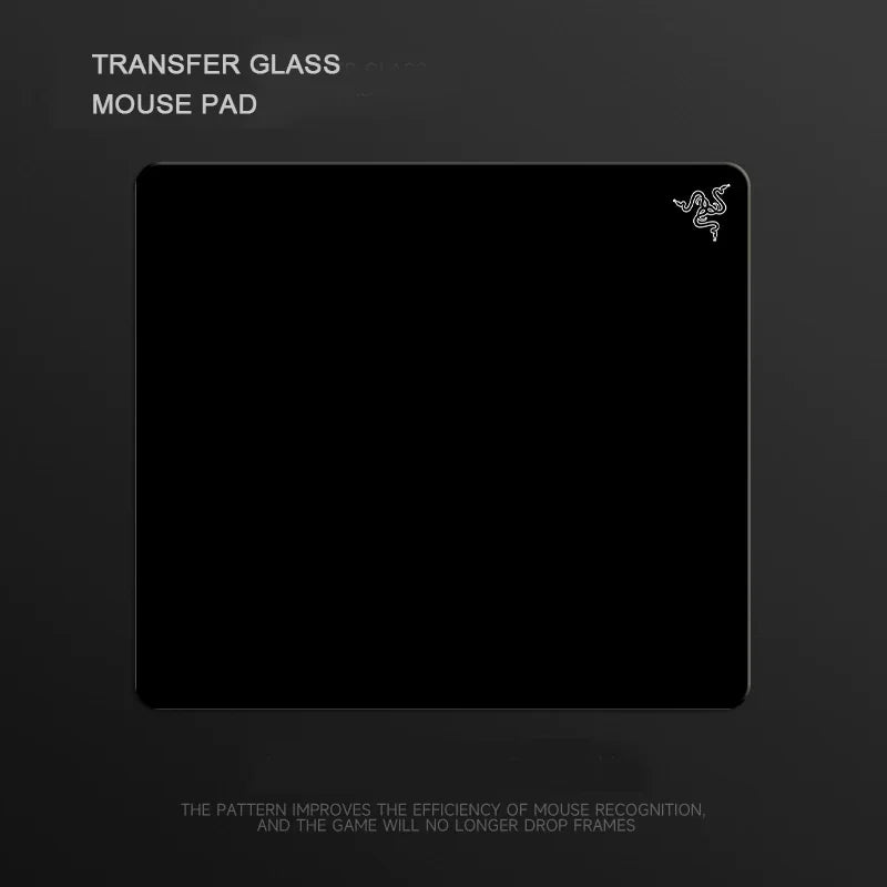 Minimalist Photovoltaic Glass Mouse Pad - Upgraded Tempered Hard Surface for FPS Gaming & Office Home Use, Ultra-Smooth Glide