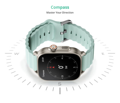 realme Watch 5 Smart Watch 1.97" 2D Flat AMOLED Display Compass & Independent GPS with 5 GNSS 14-day Battery Life NFC Card IP68