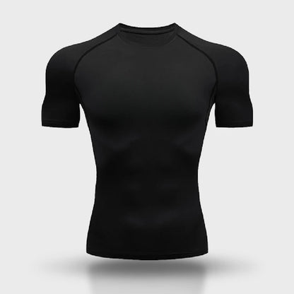 Summer Sports Quick-dry Compression Fitness Men T-shirt Outdoor Exercise Running Boxing Training Adult Short-sleeve Clothing Top