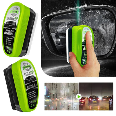 Car Glass Oil Film Remover Window Windshield Polishing Sponge Brush Automotive Glass Sponge Cleaning Brush For Car Cleaning