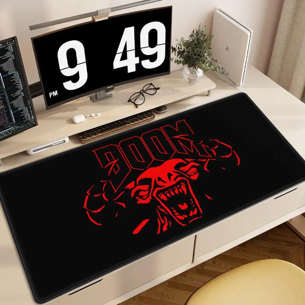 DOOM The Dark Ages Mouse Pad Gamers Anime game XXL Home HD Computer Desk Mats Office SuppliesDesktop 70X30 90x40