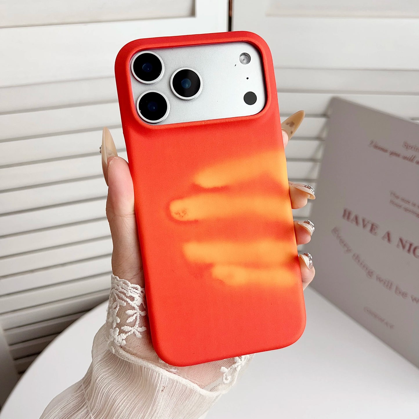 Thermal Sensing Color Changing Phone case for iPhone 17 Air 16 15 14 Plus 13 12 11 Pro Max with Wonderful Sensation Shock Cover
