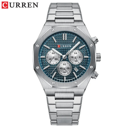 Curren 8440 Men's Business Quartz Watch Six-Hand Round Calendar Multifunctional Waterproof Wristwatch