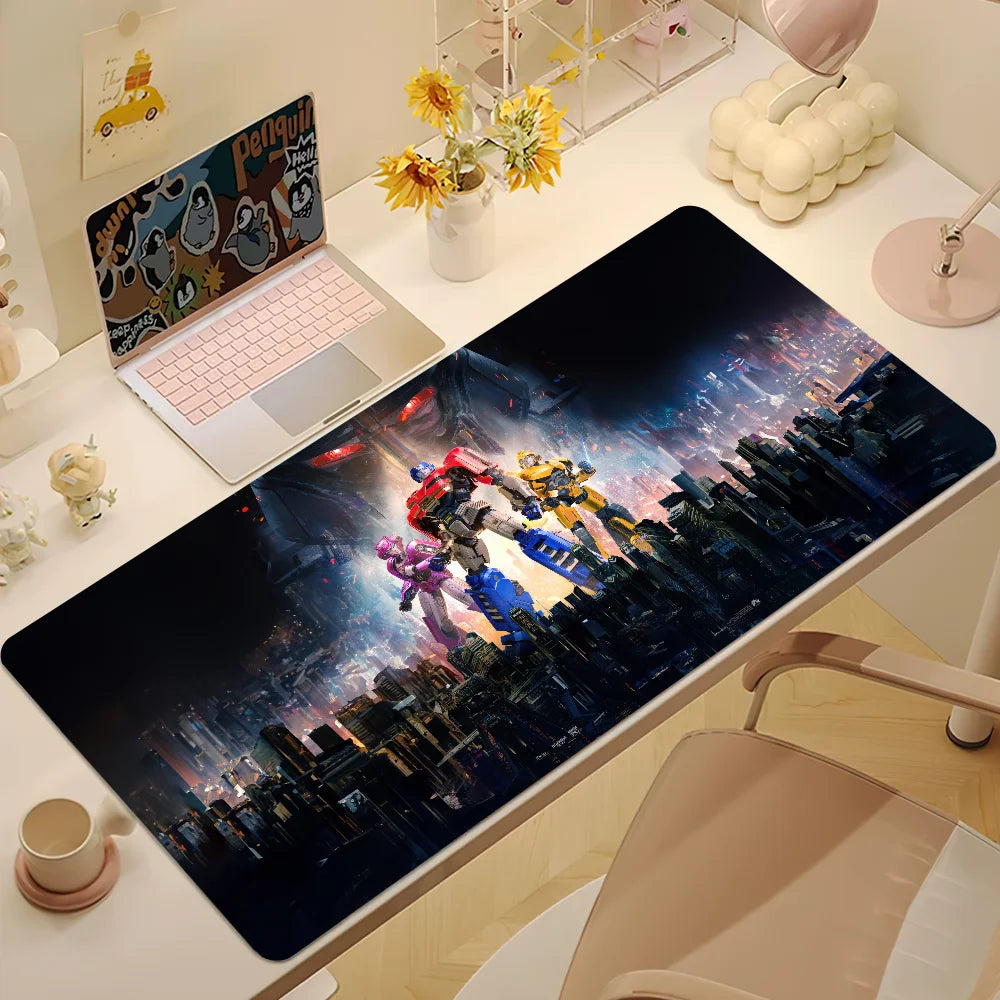 Cartoon T-Transformers One Mouse Pad Desk Mat Large Non-slip Anti-fray Keyboard Ergonomic Office Rubber PC Home Custom