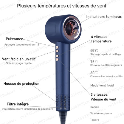 Professional Super Hair Dryer Negative Ion Quick Dry Leafless Hair dryers Salon Home Appliances Constant Temperature Hair Care