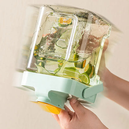2.3L Refrigerator Cold Water Kettle Juice Water Jug with Spigot Iced Beverage Dispenser Outdoor Camping Liquid Drink Container