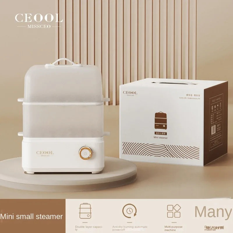 Egg Boiler Double Layers Electric Egg Cooker Steamer Corn Milk Steamed Rapid Breakfast Multifunction Cooking Appliances Kitchen