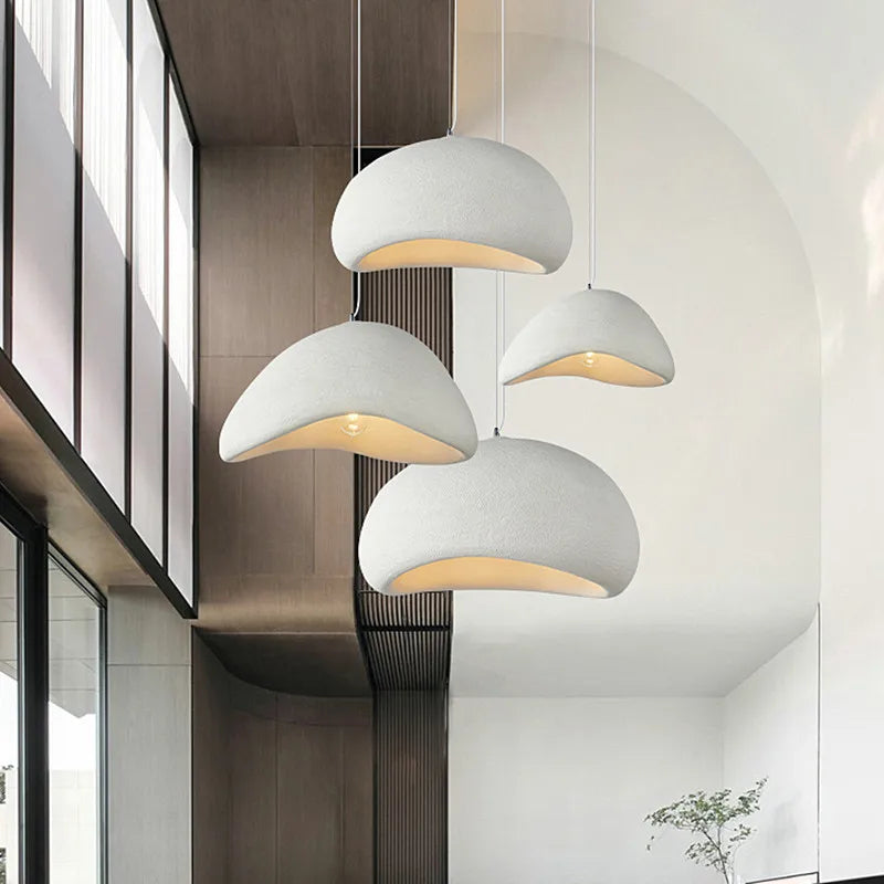 Modern Living Room LED Pendant Lamp Nordic Wabi Sabi Ceiling Chandelier Light for Dining Room Bedroom Home Decor Hanging Lamp