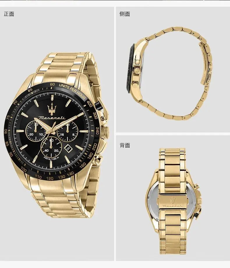Original Maserati watch men's luxury fashion trend explorer big dial sports watch gift for men's European and American watches n