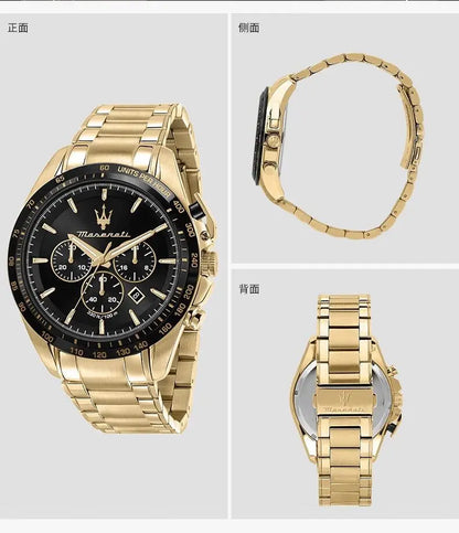 Original Maserati watch men's luxury fashion trend explorer big dial sports watch gift for men's European and American watches n