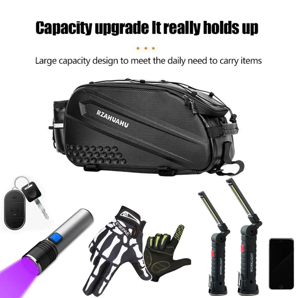 Bicycle Carrier Bag Large Capacity Bike Bags Foldable Rear Seat Bag Bike Rear Basket Waterproof Pannier Trunk Seat Saddle Bags