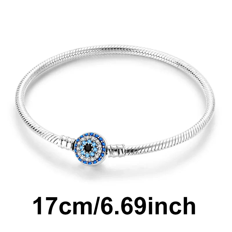 Hot Sale 925 Silver Color Evil Eye Charm Demon Eye Bead For Original  Bracelet&Bangle DIY Making Fashion Jewelry Gift