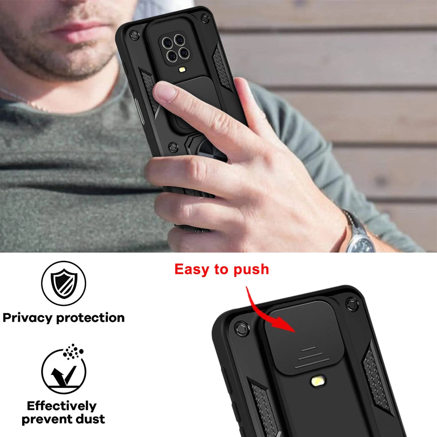 For Redmi Note 9 Pro Case Xiaomi Redmi Note 9S Shockproof Armor Lens Protector Phone Cover For Redmi Note 9 Pro Case Fundas