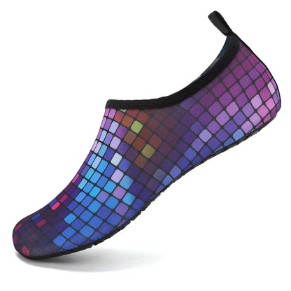 Beach Sock Barefoot Shoes Unisex Water Shoes Men Women Swimming Upstream Sneaker Quick Dry Light Yoga Aqua Shoe Striped Colorful