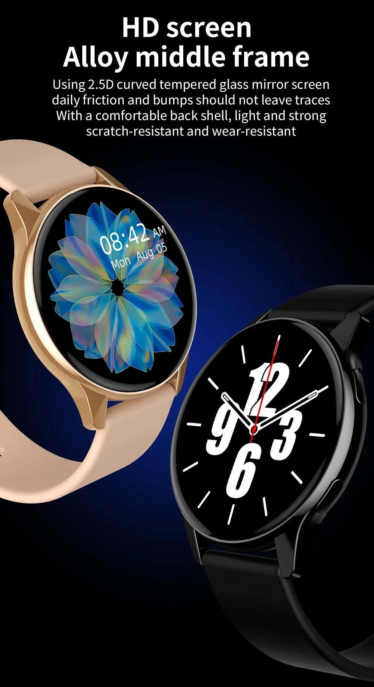 Smartwatch 2025 Round AMOLED Display Bluetooth relojes para hombres Wireless Smart Watches Man Woman NEW For iPhone Android