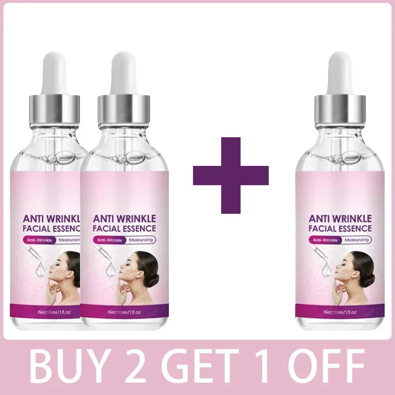 Effective Anti-Ageing and Anti-Wrinkle Facial Serum Remove Facial Wrinkles Fine Lines Around The Eyes Crow's Feet Neck Wrinkle