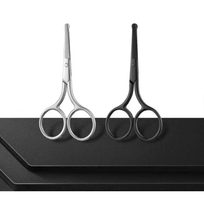 1Pc Stainless Steel Nose Hair Mini Small Scissors Eyelash Facial Hair Straight Round Tip For Eyebrows Nail Beard Manicure Makeup