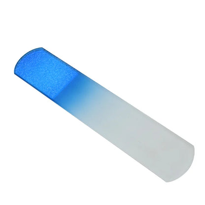 1pc Gradient Handle Glass Crystal Foot File Remove Dead Skin Calluses Pedicure Tool Quick Foot Smooth Beautification Care Tools