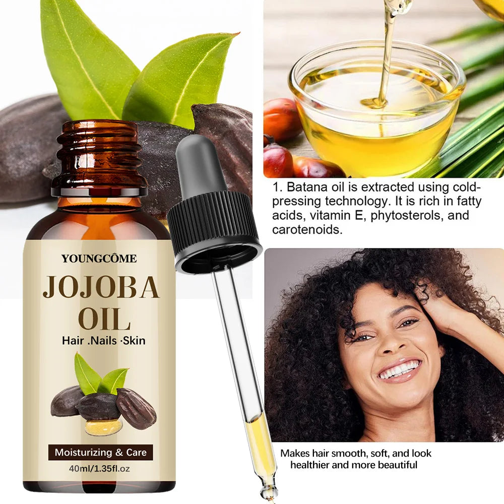 Natural Jojoba Oil Anti Aging Firming Skin Face Moisturizing Relaxing Massage Oil Hair Repair Skin Care Body Oil