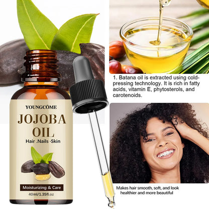 Natural Jojoba Oil Anti Aging Firming Skin Face Moisturizing Relaxing Massage Oil Hair Repair Skin Care Body Oil