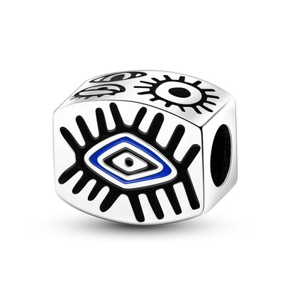 Hot Sale 925 Silver Color Evil Eye Charm Demon Eye Bead For Original  Bracelet&Bangle DIY Making Fashion Jewelry Gift