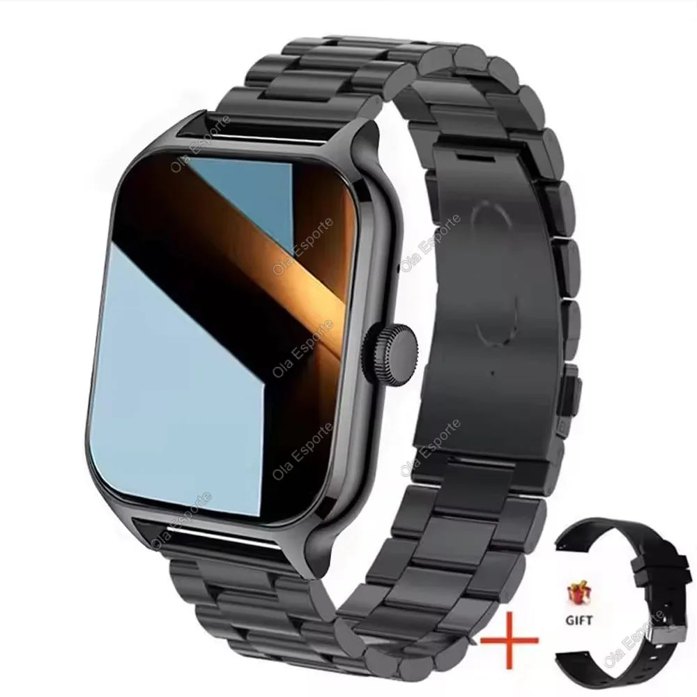 2025 Smart Watch 2.01 Inch HD Display Bluetooth Call Message Preview Sport Modes DIY Dial Weather Forecast Watches For Men Women