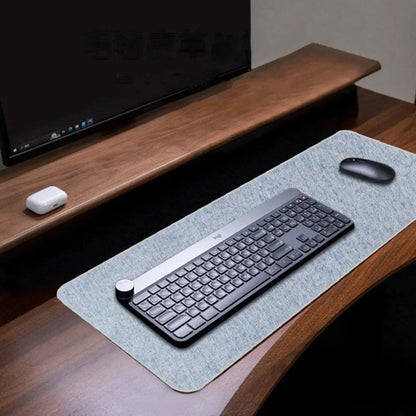 New Modern Linen Mouse Pad Rubber Waterproof Keyboard Mice Mat Leather 80*30cm Computer Laptop Mousepad Home Office