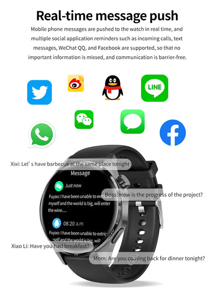 2025 New Smart Watch Men Watch 4 Pro1.53 inch AMOLED HD Screen BT Call GPS sports NFC Health Monitoring Smartwatch Mens Watch
