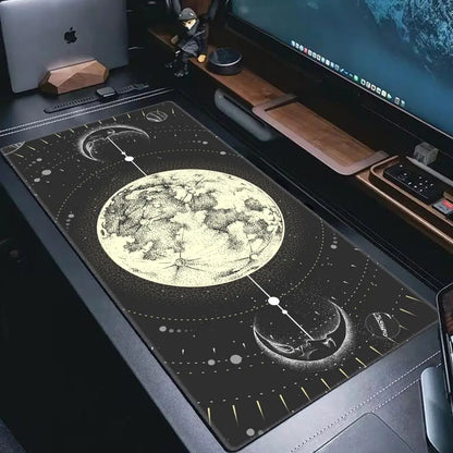 Moon Sun Planet Large XL Speed Version Game Computer Keyboard Office Table Mat tarot card Gaming Mouse Pad for PC Gamer Mousemad