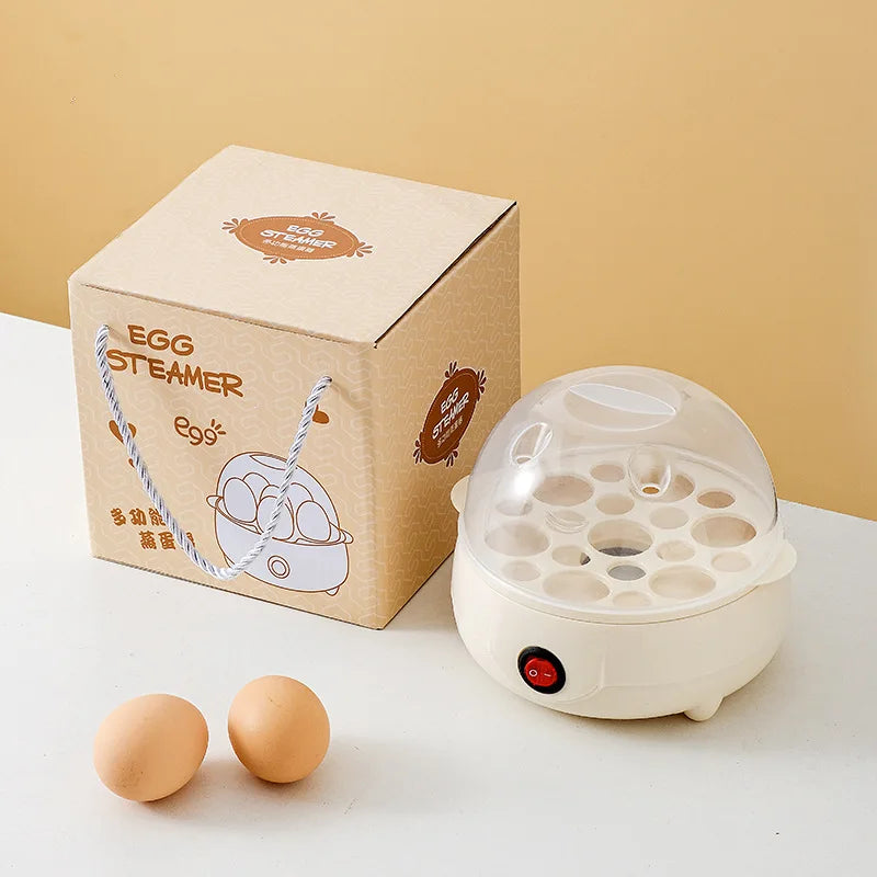 Mini Egg Boiler 1 or 2 Layers Electric Egg Cooker Automatic Power-Off Egg Steamer Kitchen Steamed Breakfast Cooking Appliances
