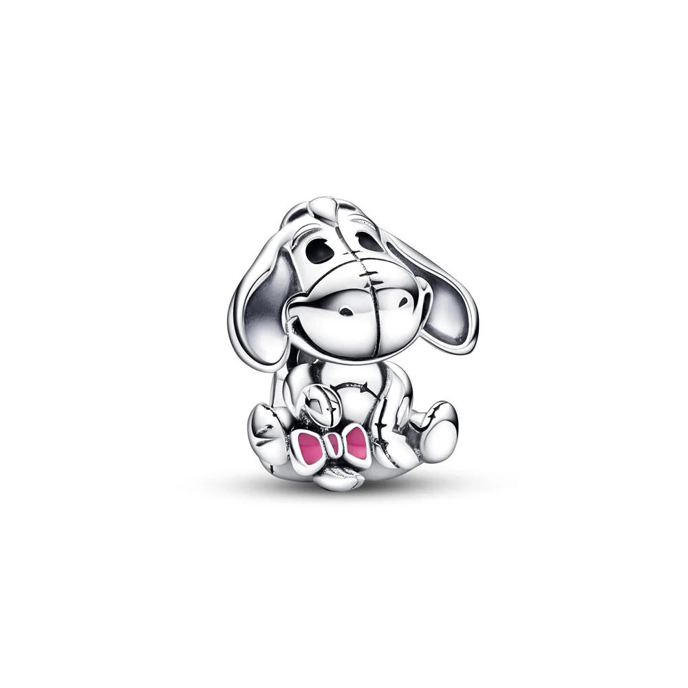 Disney Plata De Ley 925 Silver Charm Monster Activity Flowers Pendant Beads Original Women Bracelets Bangles DIY Jewelry Gift