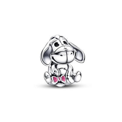 Disney Plata De Ley 925 Silver Charm Monster Activity Flowers Pendant Beads Original Women Bracelets Bangles DIY Jewelry Gift