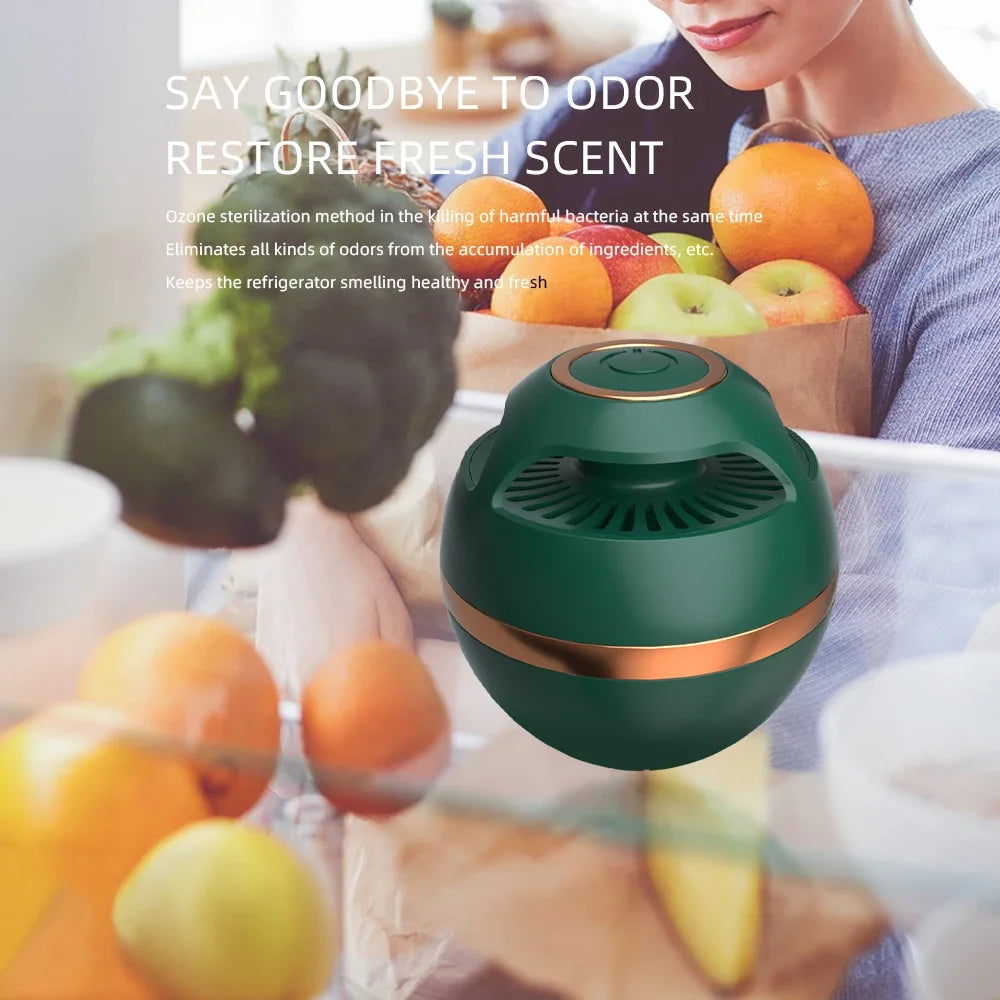 Refrigerator Odor Remover Household Kitchen Purifier Ozone Sterilizer Cabinet Disinfection Odor Removal Air Purifier for Home