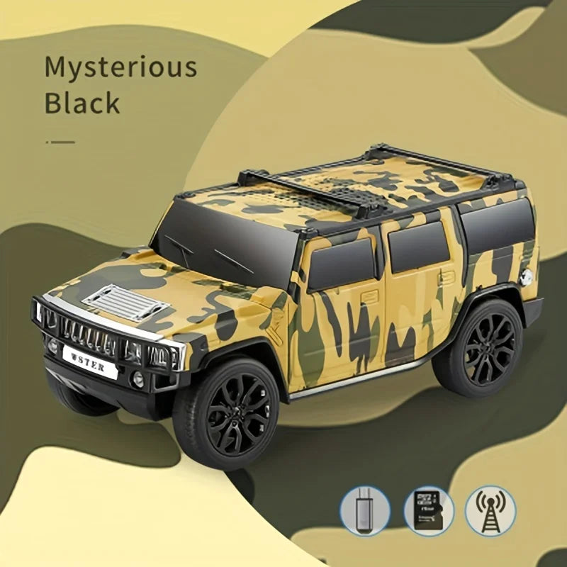 New Business Car Model Portable Bluetooth Wireless Stereo Speaker Lights Flash Playback TF CARD FM Radio Selfie TWS soundbar