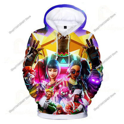 Children's Clothing Fortnite 3D Printed Unisex Hoodie Casual Coat Game Peripheral Cosplay Children Clothing Gifts