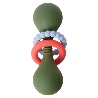 Color Kids 1PCS Silicone Baby Teether Toy 0-12 Months Hand Grip Rattle Tactile Training Safe Chew Toy Infant Shower Gift