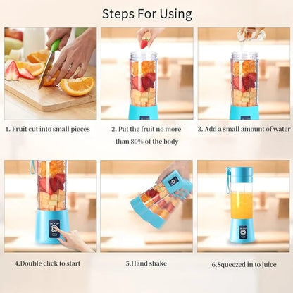 Portable Juicer Fruit And Vegetable Mixed Juicer USB Charging Wireless Juicer Home Appliance Suitable for Travel And Fitness
