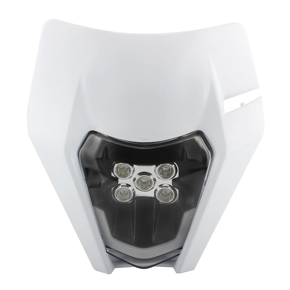 Motorcycle Headlight Plate LED Accessories for KTM EXC SX MX 250 300 450 Fairing Motocross Dirt Bike Supermoto Enduro Headlight